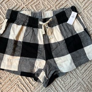 Plaid Pajama Shorts New